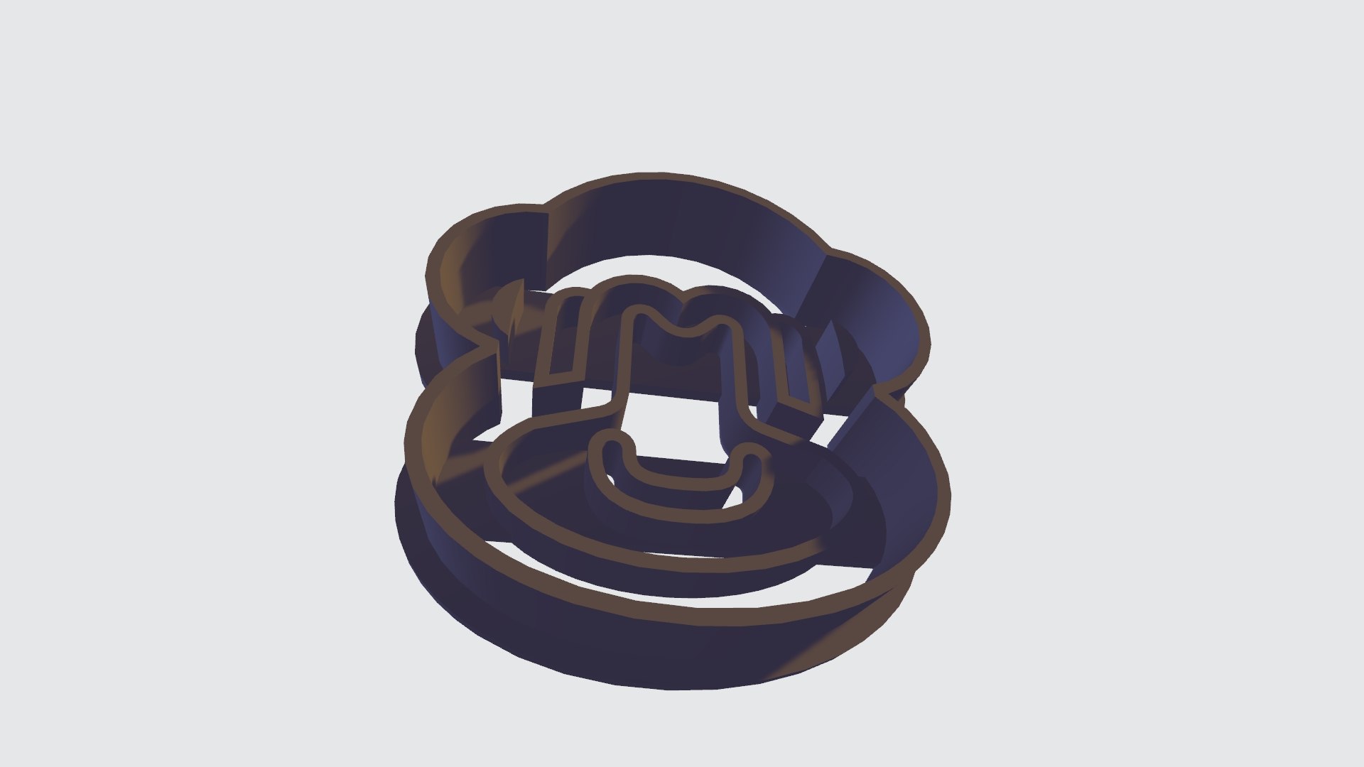 3D MONKEY COOKIE CUTTER Model - TurboSquid 2224343