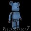 blue bearbrick brick 3d model