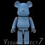blue bearbrick brick 3d model