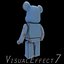 blue bearbrick brick 3d model