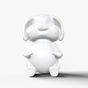 3D model Bunny sitting