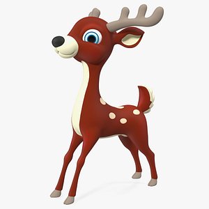 3D Cartoon Noble Deer