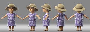 cartoon grandma woman