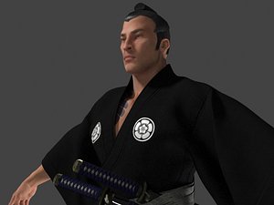 samurai character 3D