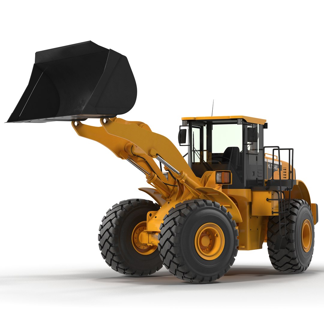 Generic Front End Loader Rigged 3D model preview