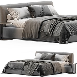 3D Bed one mebel Nuvo model