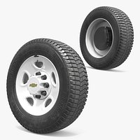 Chevrolet Steel Wheel Rim with All Terrain Tire