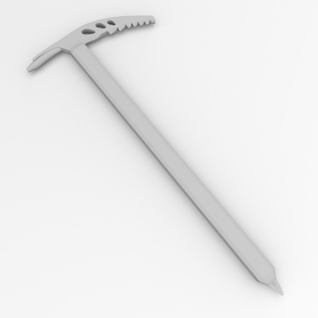 3d model of ice axe