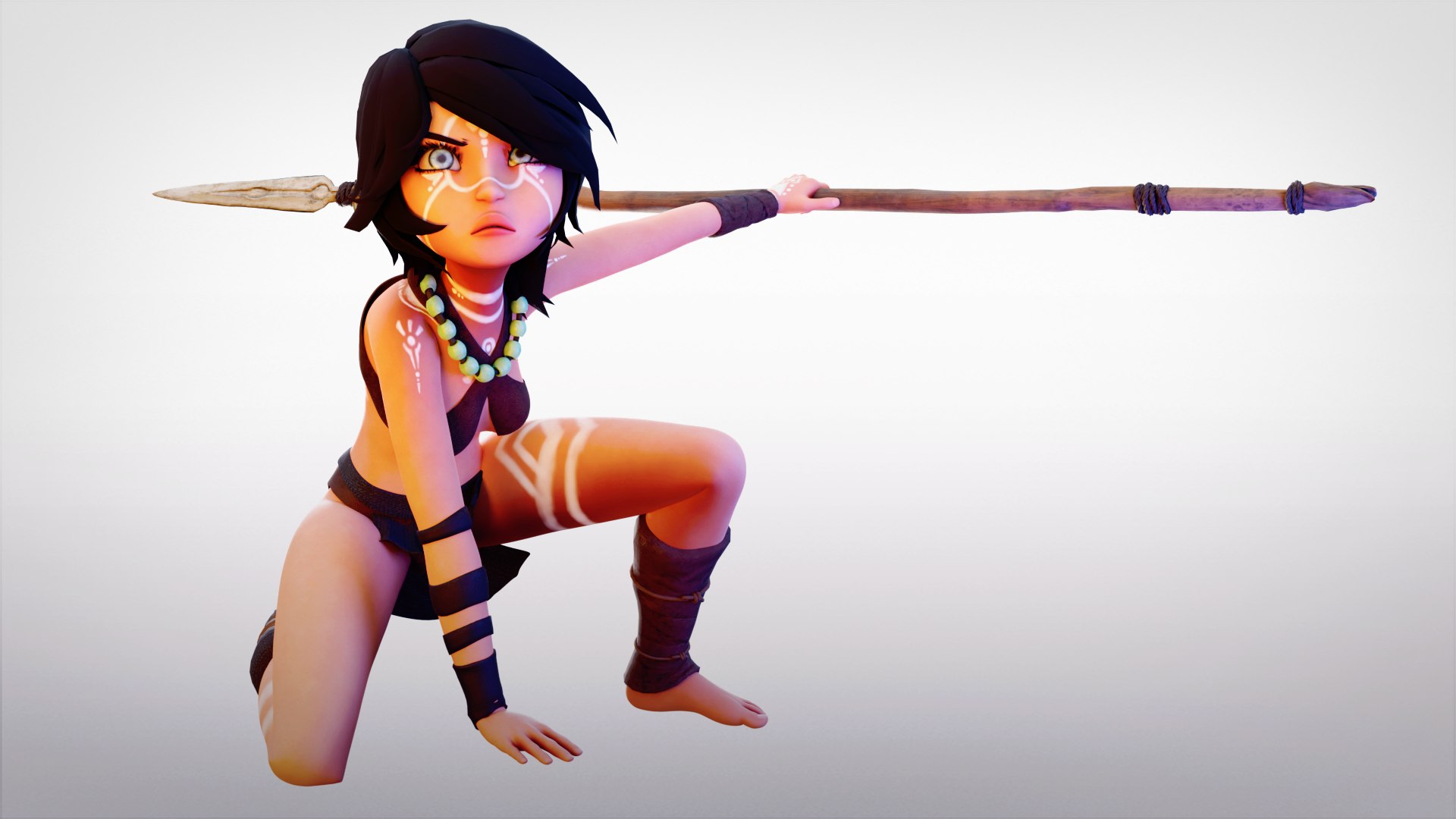 3D model Tibal girl Rigged character https://p.turbosquid.com/ts-thumb/0F/fYZdmp/Yx/tribalgirlrender00/png/1695173699/1920x1080/fit_q87/8ef0e8c8b23d249fa0a2e0bf471fe7039bf67da6/tribalgirlrender00.jpg