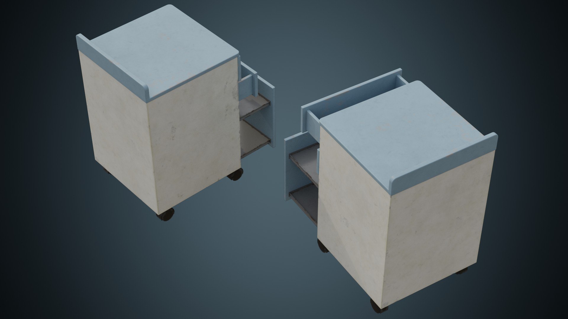 3D Model Medical Drawer 1B - TurboSquid 2140397
