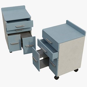3D model Medical Drawer 1B