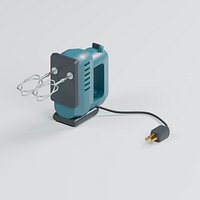 Electric Hand Mixer with Twin Beaters Handle and Speed Control