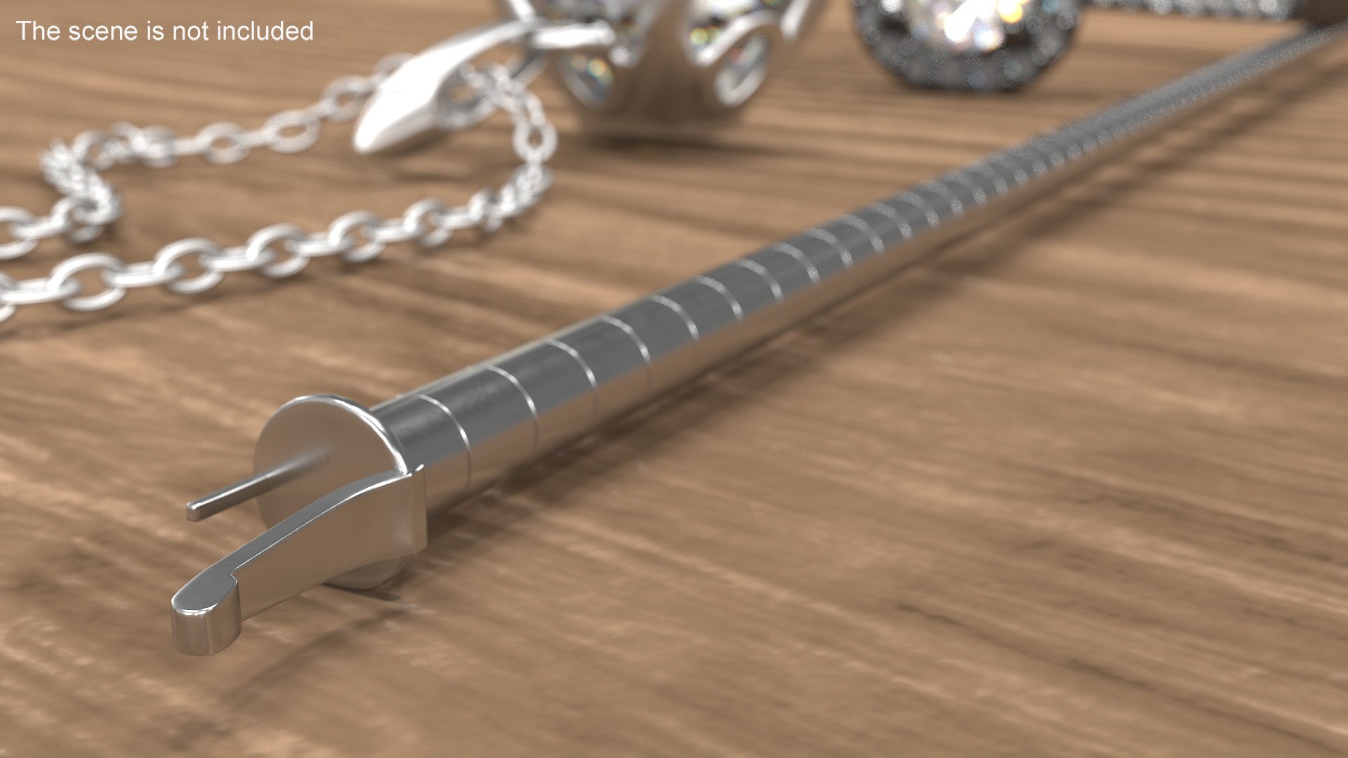 3D Omega Chain Silver - TurboSquid 2239798