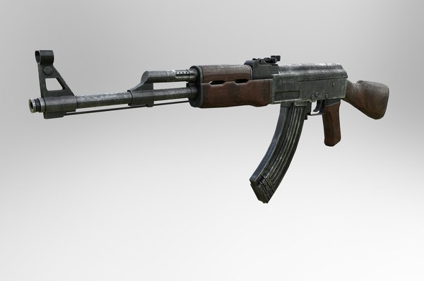ak-47 7 assault rifle 3d model