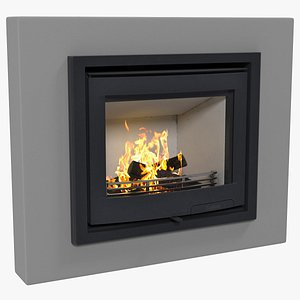 fireplace insert contura i5 3D model