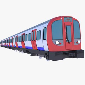 London underground stylized low-poly