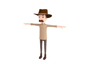 CartoonMan038 Cowboy