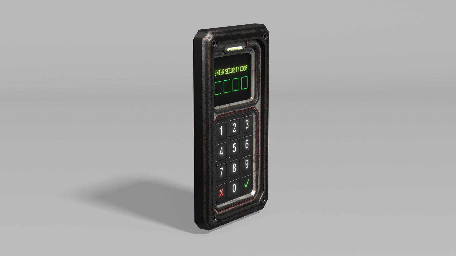 Sci-Fi Security Keypad 3D model https://p.turbosquid.com/ts-thumb/0F/ztLG8P/Ga/r2/jpg/1783613468/1920x1080/fit_q87/d28fff4738a25074d78aabae0e6f1e97c854bef1/r2.jpg