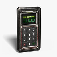 Sci-Fi Security Keypad