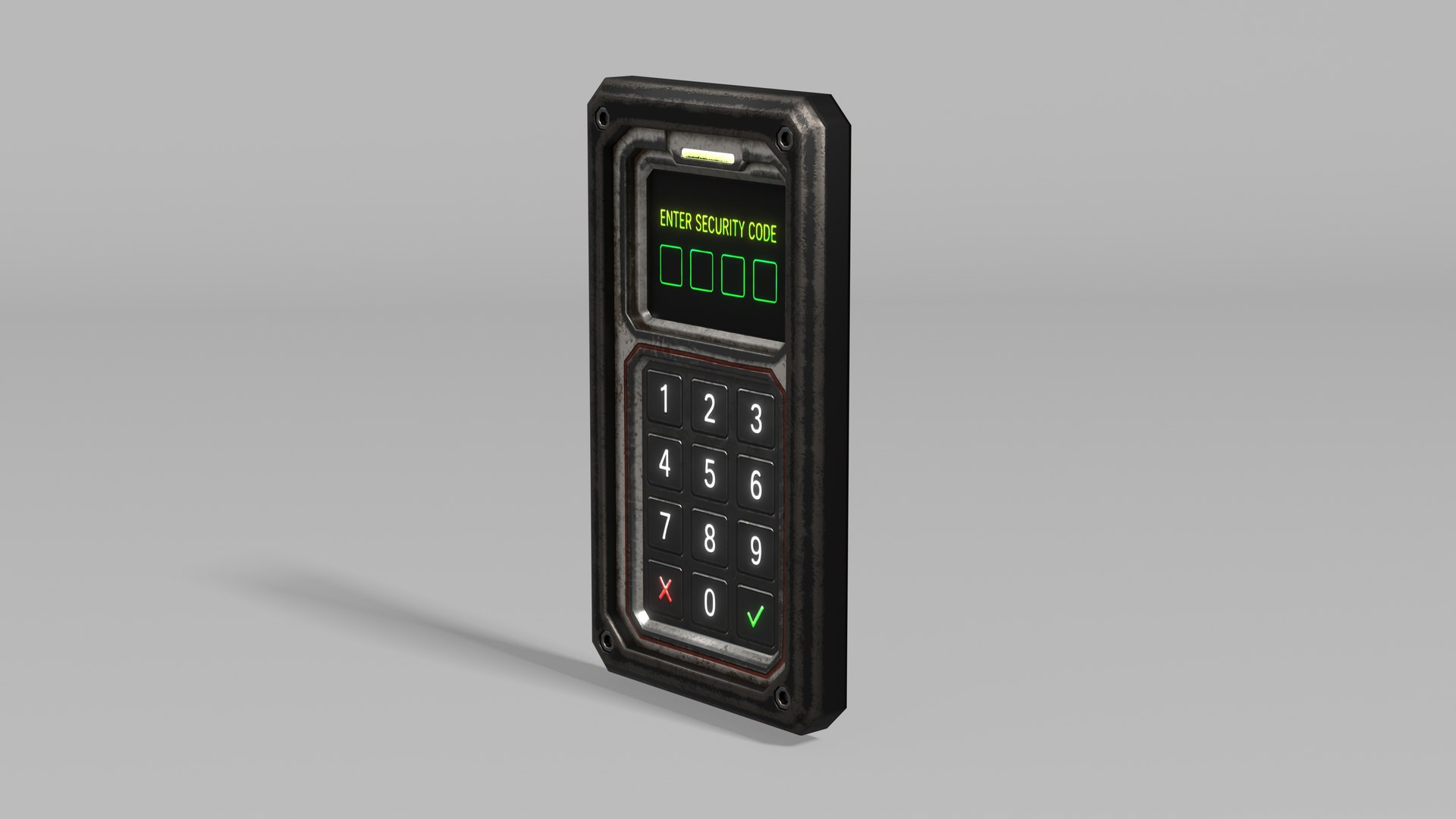 Sci-Fi Security Keypad 3D model https://p.turbosquid.com/ts-thumb/0F/ztLG8P/nh/r3/jpg/1783613468/1920x1080/fit_q87/d5b94cd3869f4102c5c794354fd3318bc48500a6/r3.jpg
