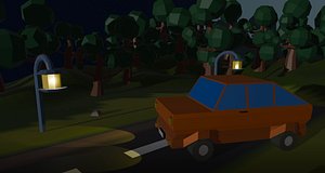 3D Low Poly Car