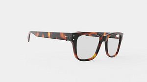 Tortoiseshell Full-Rim Rectangular Eyeglasses