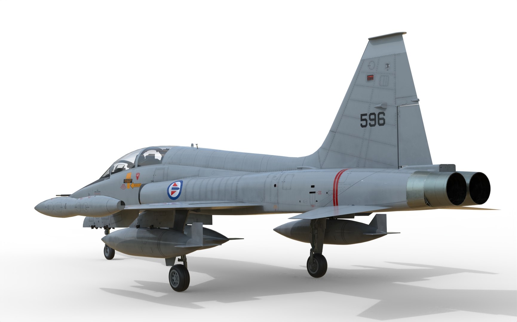 3D F-5B Freedom Fighter Model - TurboSquid 2188675