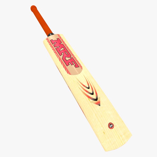 3d model bat mrf wooden cricket