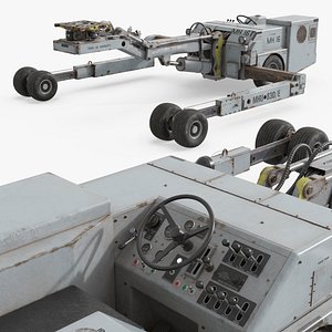 3D MHU 83 Aircraft Bomb Lift Truck model