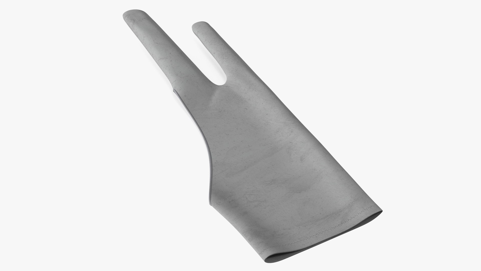 Graphics Tablet Glove Grey 3D model preview