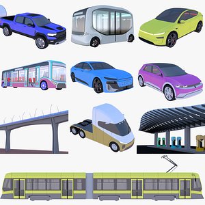 Cars and Stadler tram