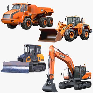 quarry equipment Doosan 3D