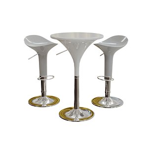 Bistro Table and Stool V 3D model