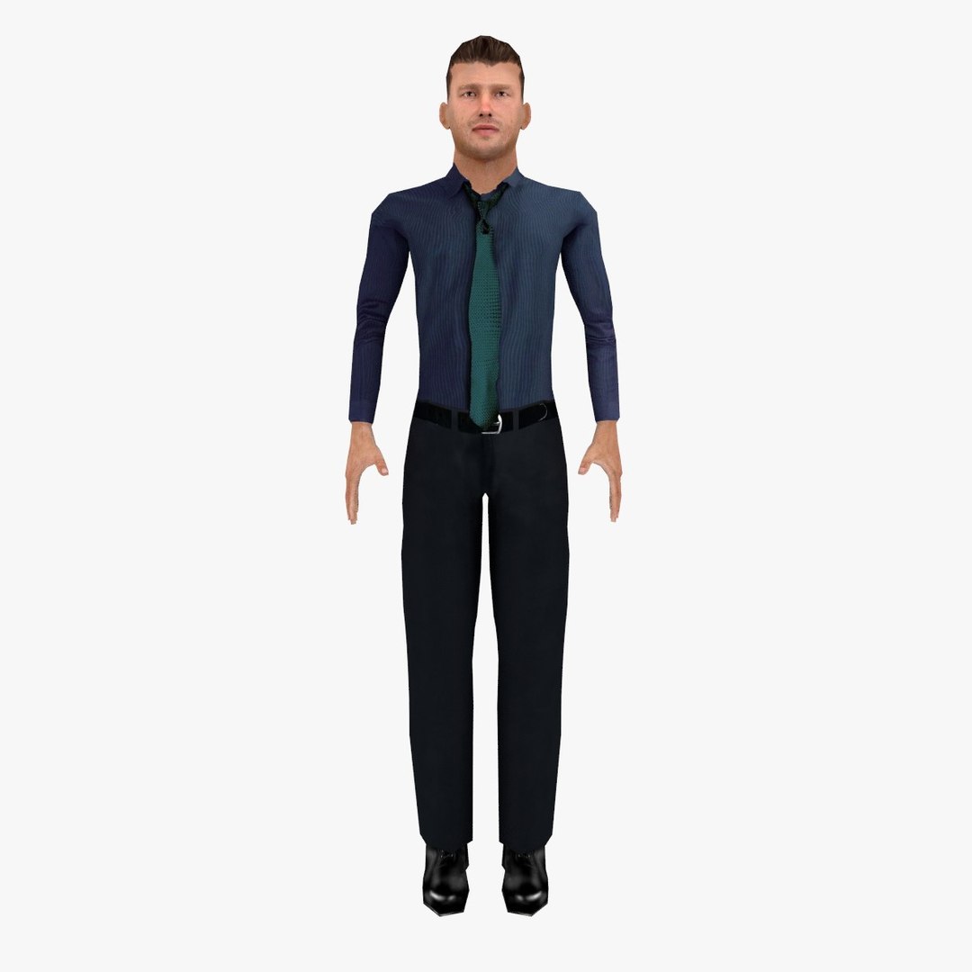Maya Realistic Man Rigged