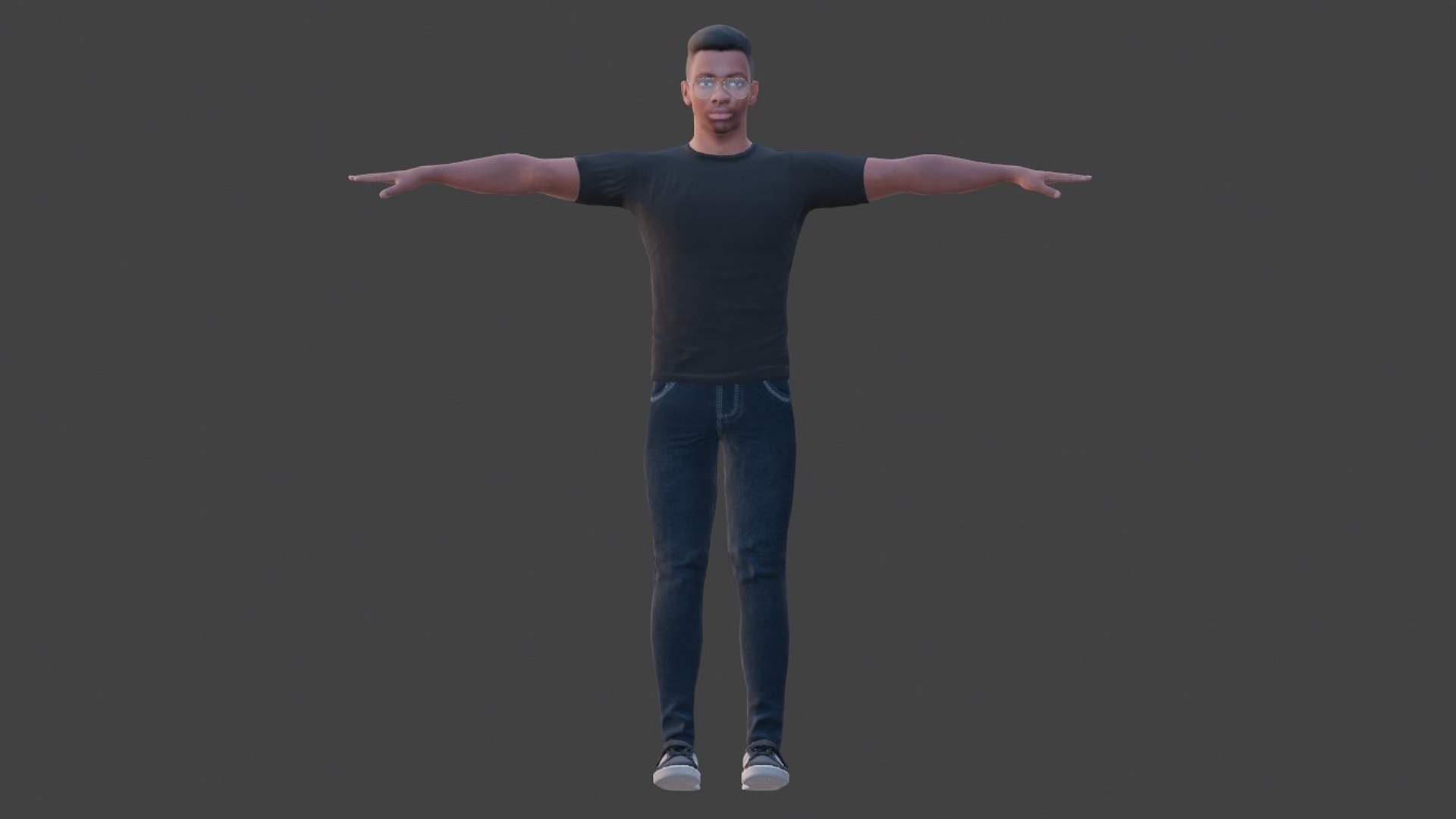 3D Black Male Rigged Character With Animations Model - TurboSquid 2239155