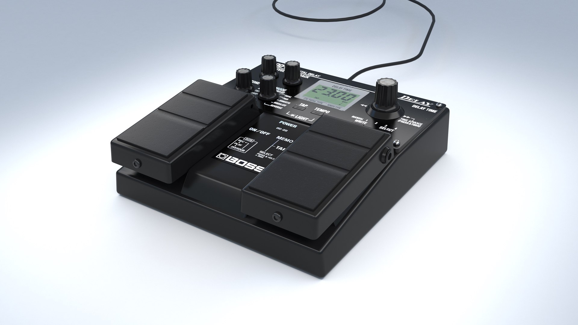 3D Boss DD-20 Guitar Pedal Model - TurboSquid 1817126