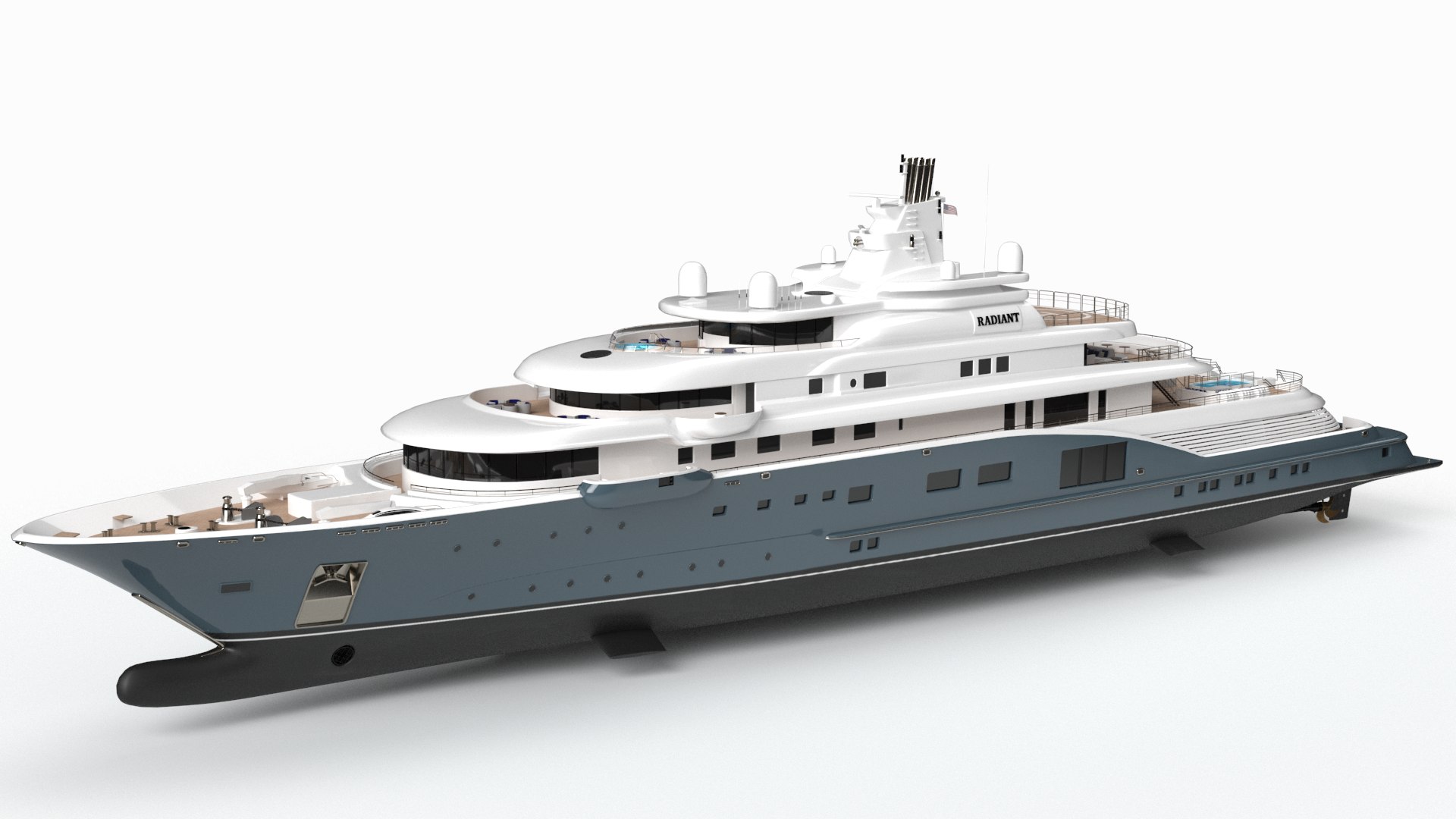 Feadship Symphony Superyacht Dynamic Simulation 3D model