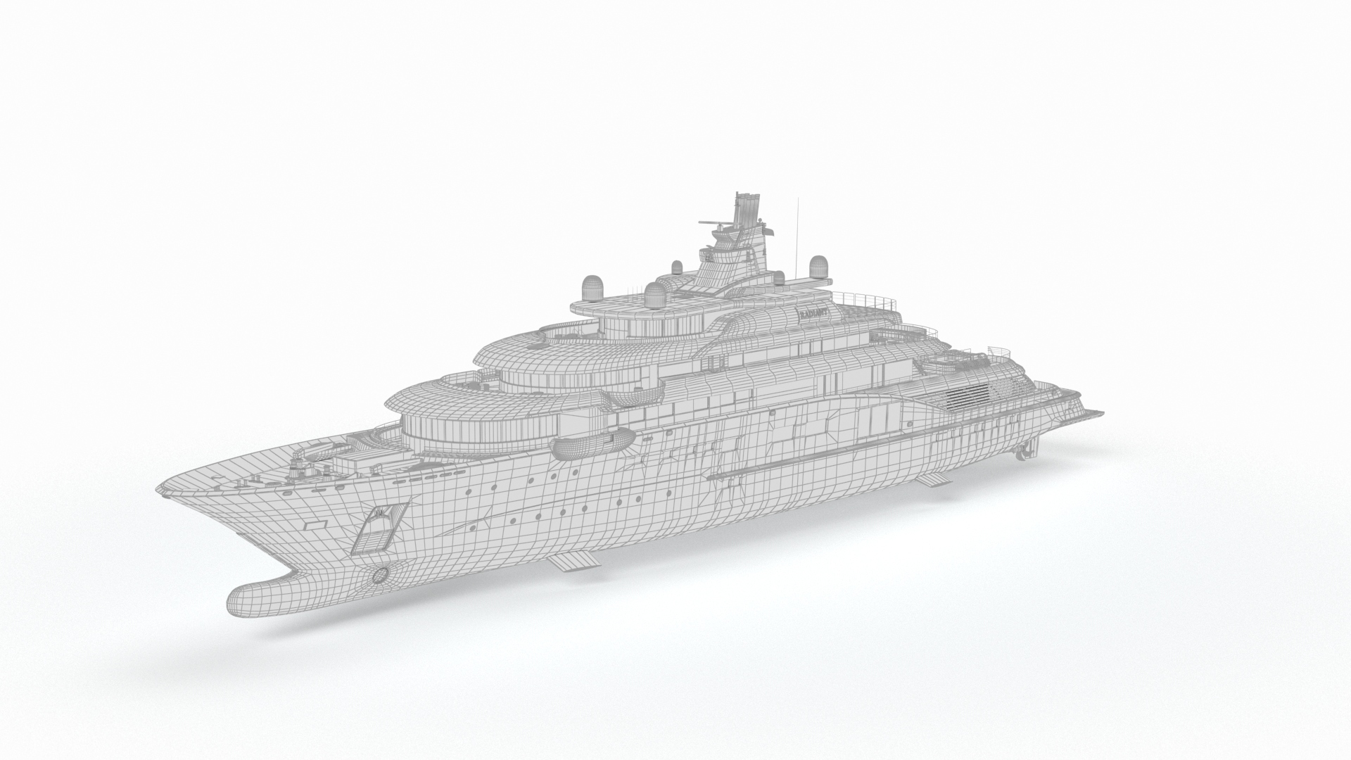 Feadship Symphony Superyacht Dynamic Simulation 3D model