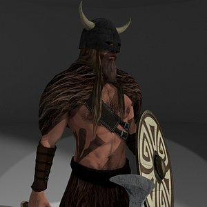 rigged barbarian 1 3D