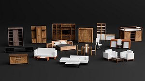 3D Modern Home Furniture Pack