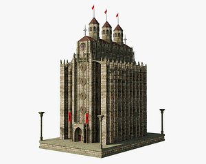 Ancient Tower Castle 3D model