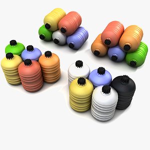 canister barrel plastic 3d max