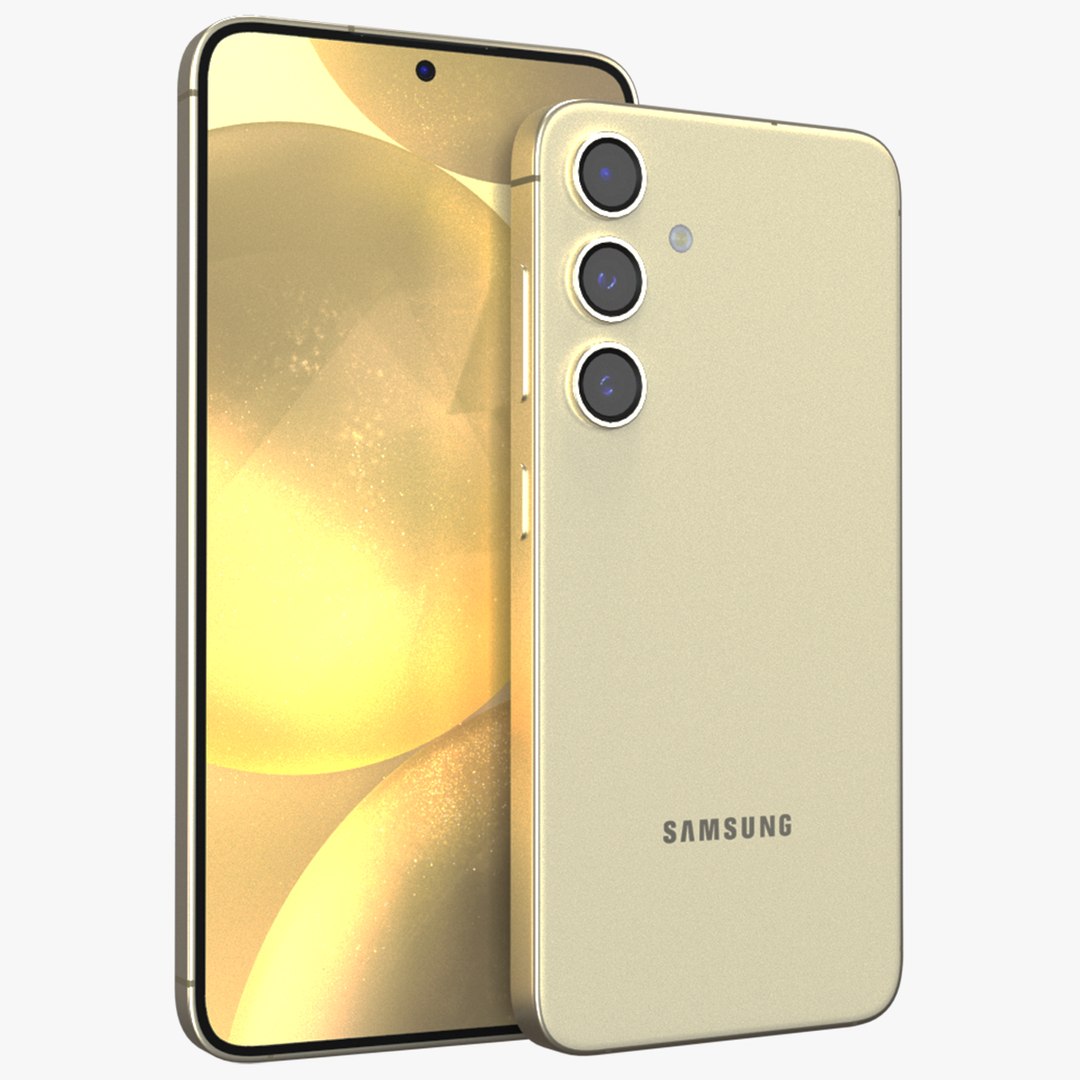 3D Samsung Galaxy S24 And S24 Plus Amber Yellow Model - TurboSquid