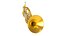 Realistic French Horn High Detail Brass Instrument