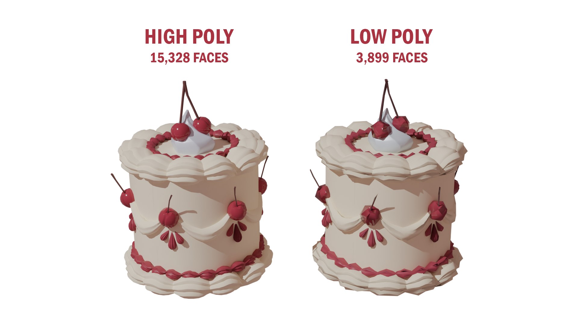Cherry Cake 3D model https://p.turbosquid.com/ts-thumb/0G/iUqLhE/P7/highlowcolorcherry/png/1747622874/1920x1080/fit_q87/030c47b5569289e0be3043e8fc272c47a2e6b0d6/highlowcolorcherry.jpg
