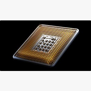 Technology CPU Chip Structure Computer Internal Chip 3D Model ...