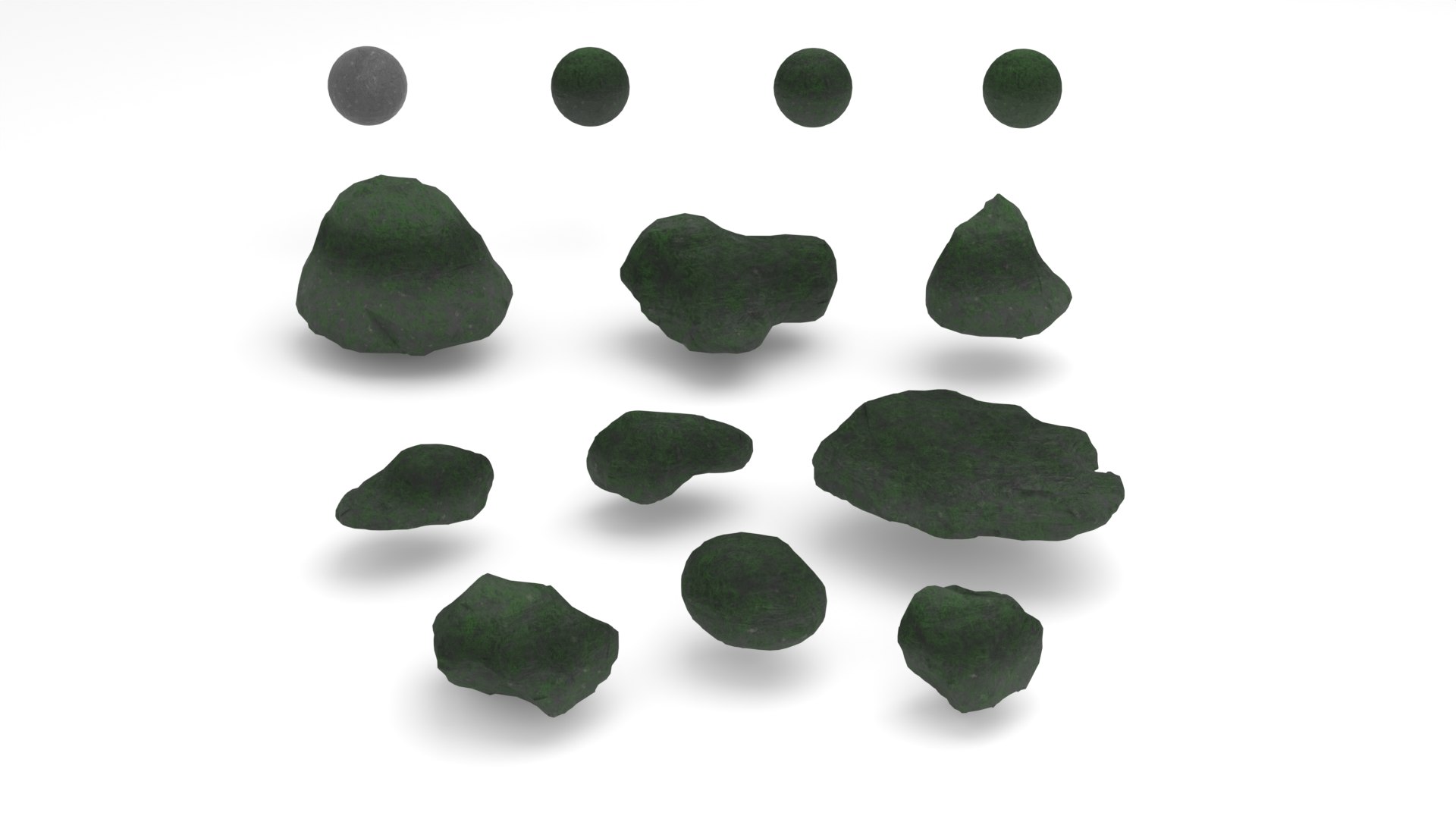 Bundle Of 9 Rock Models With Textures 3D - TurboSquid 2391670