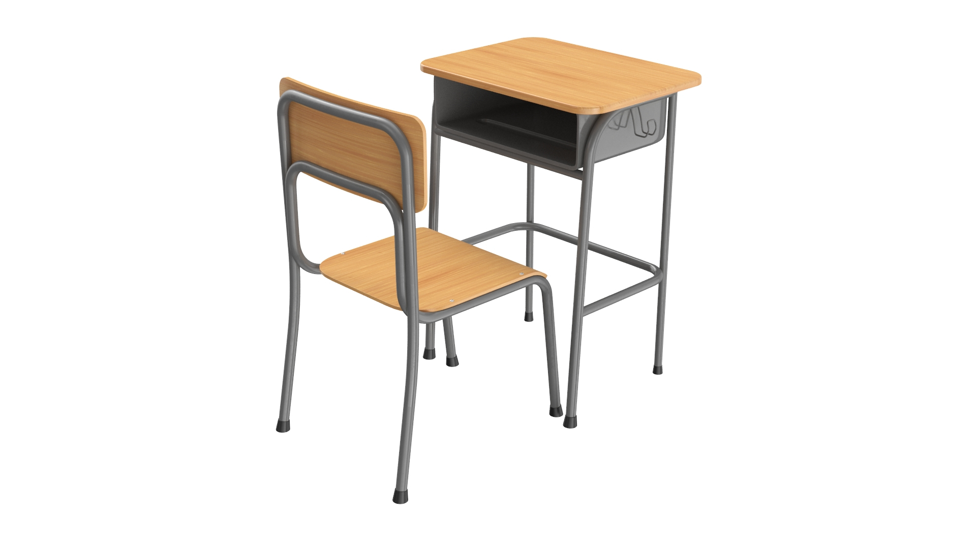 3D Real School Desk - TurboSquid 1666419