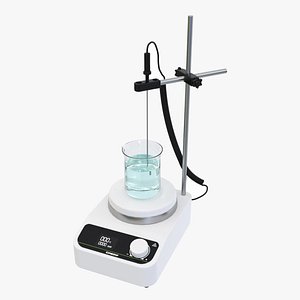 Digital Magnetic Stirrer Laboratory Device 3D model