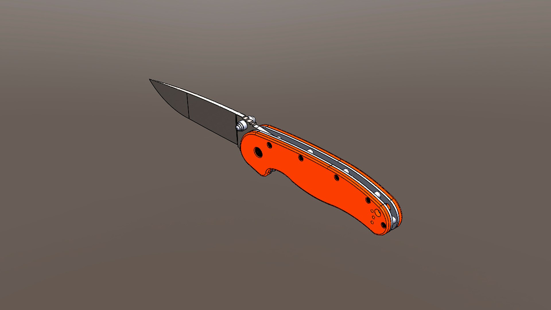 Ontario RAT II Taschenmesser – Schwarz, Einhandöffnung, Nylon-Griff